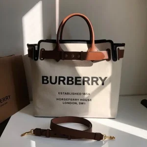 First Copy Burberry Canvas Tote Bag With Dust Bag (FT2798)