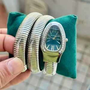 First Copy Bvlgari Watch Silver Blue (FT2404)