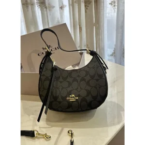 Coach Signature Canvas Bag With OG Box (FT2707)