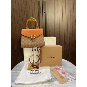 First Copy Coach Signature Top Handle Bag With Box (FT2757)
