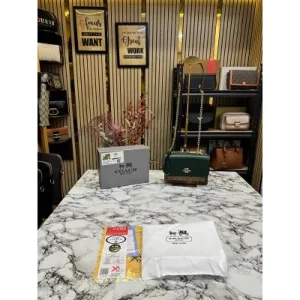 First Copy Coach Klare Handbag With OG Box And Dust Bag Green (FT2208)