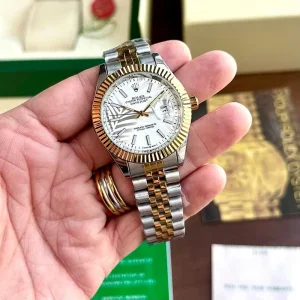 First Copy Rolex Designer Watch Gold White (FT2949)