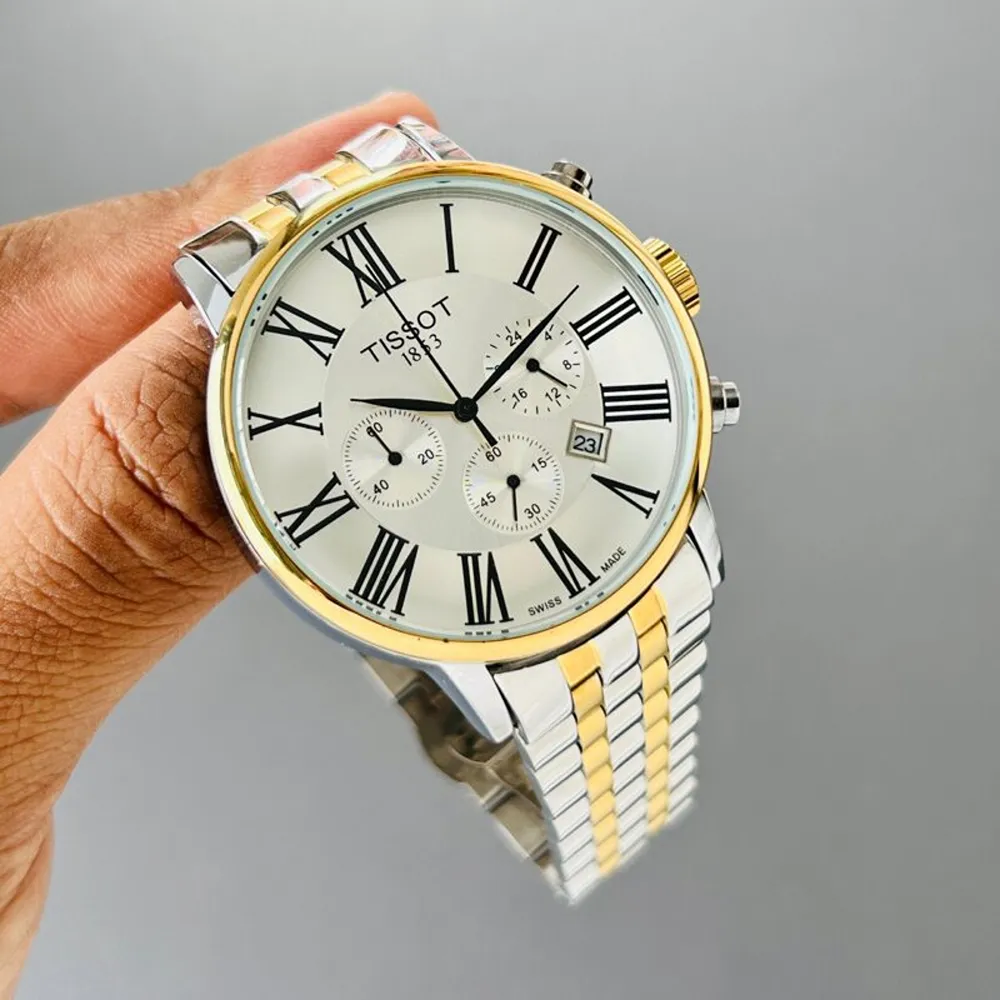 Comfort & Everyday Elegance Tissot Chronograph Watch 42 Roman Dial (SUP7214) - Image 2