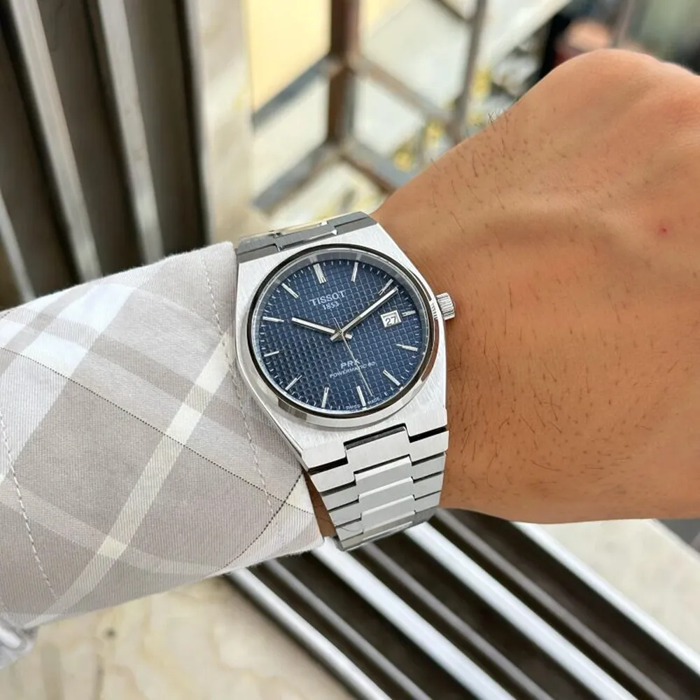 Embrace Elite Style Tissot Prx Powermatic 80 Watch Blue Quartz (SUP7259) - Image 2