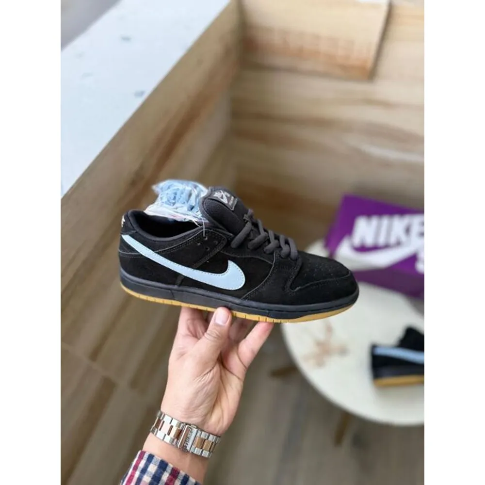 Stylish First Copy Nike Sb Dunk Low Fog Black Gum Shoes (SUP7351) - Image 3
