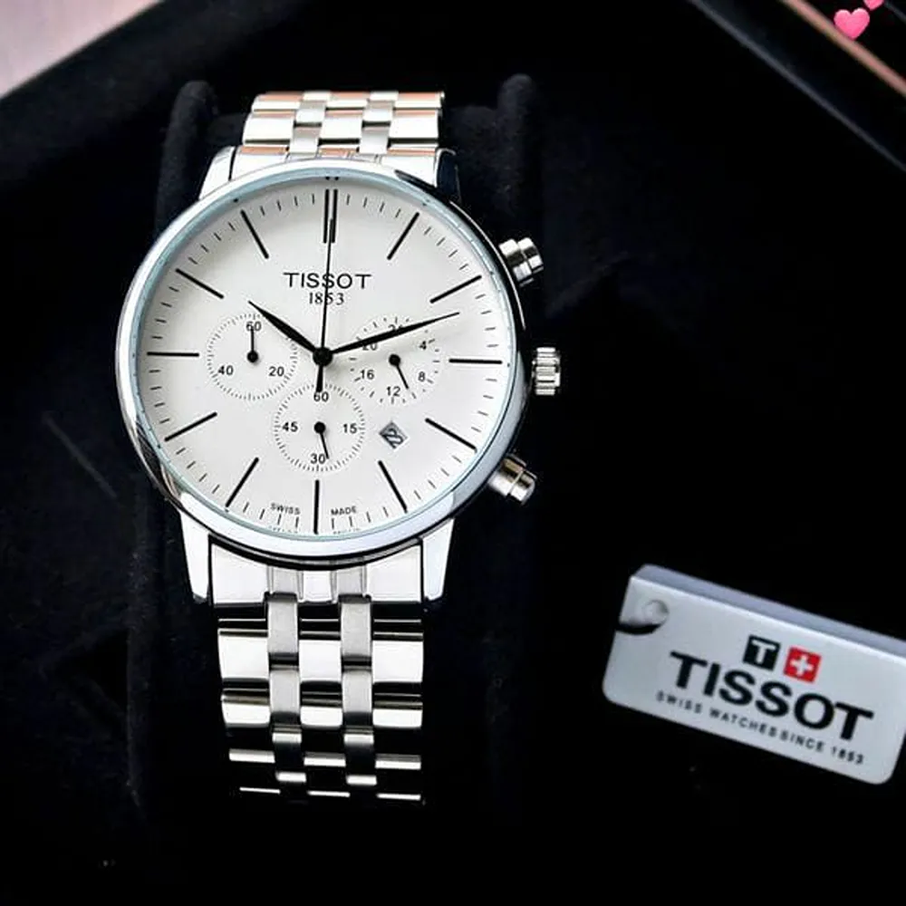 Comfort & Everyday Elegance Tissot Chronograph Watch Silver (SUP7215) - Image 2