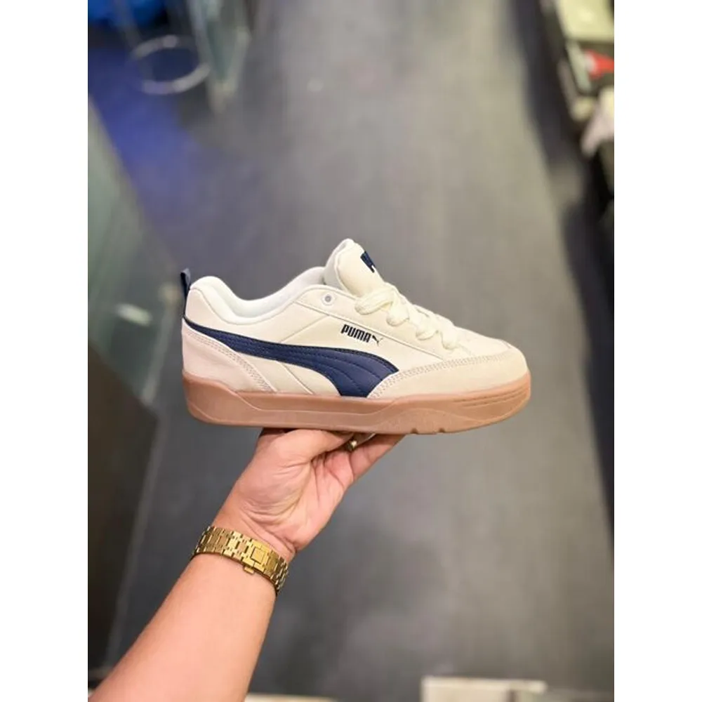 Premium First Copy Puma Lifestyle Park Shoes White Navy (SUP7450) - Image 3