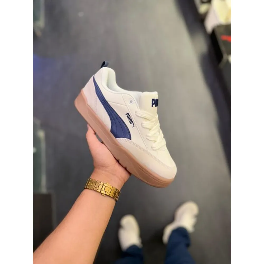 Premium First Copy Puma Lifestyle Park Shoes White Navy (SUP7450) - Image 2