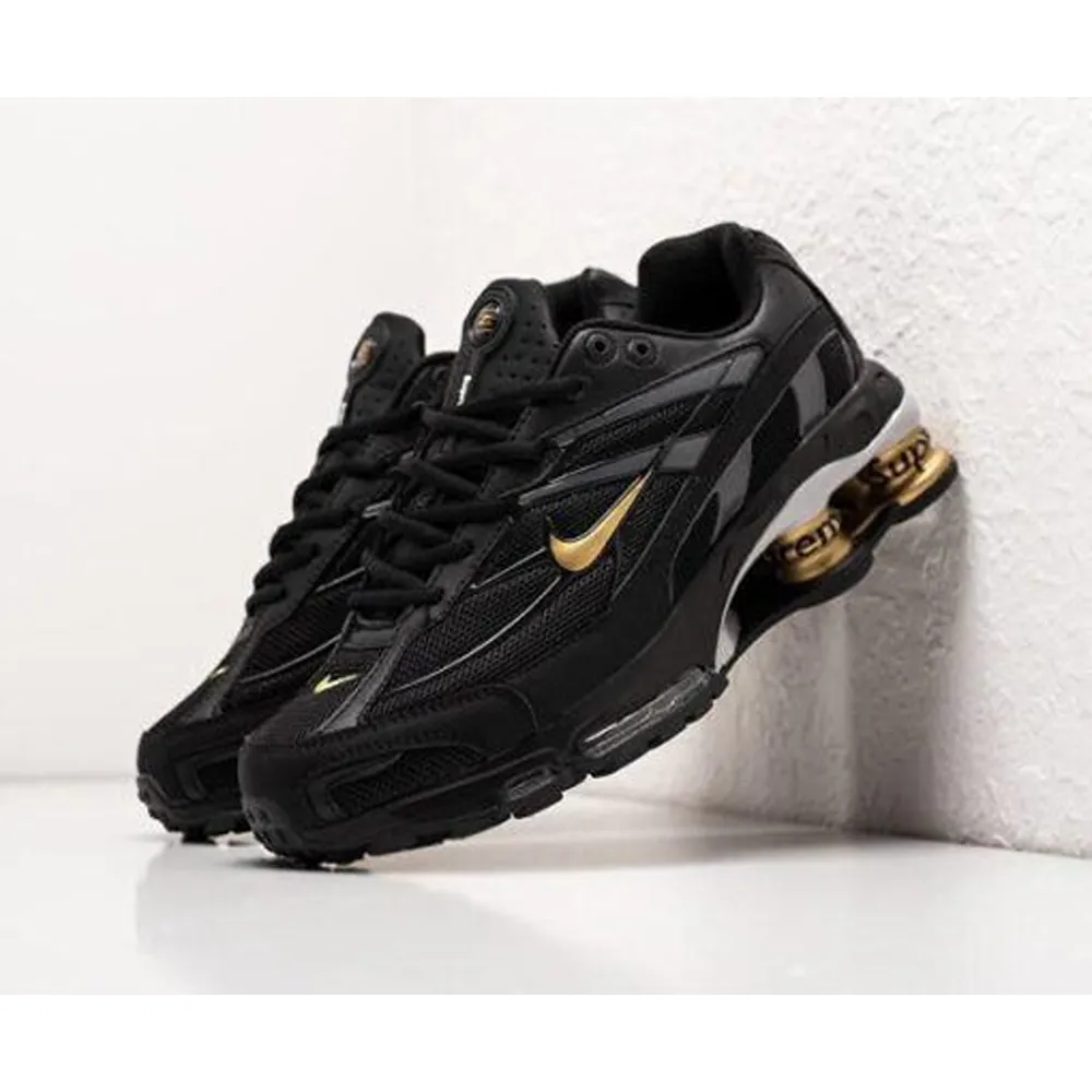 Imported First Copy Nike Shox 2025 Tripple Black Gold Supreme Shoes (SUP7363) - Image 3