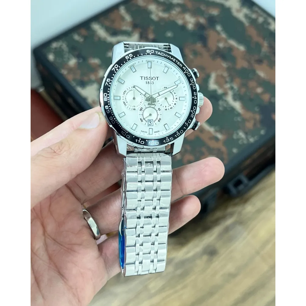 Premium Racing Inspired Tissot Tour De France Watch Chronograph White (SUP7286) - Image 2