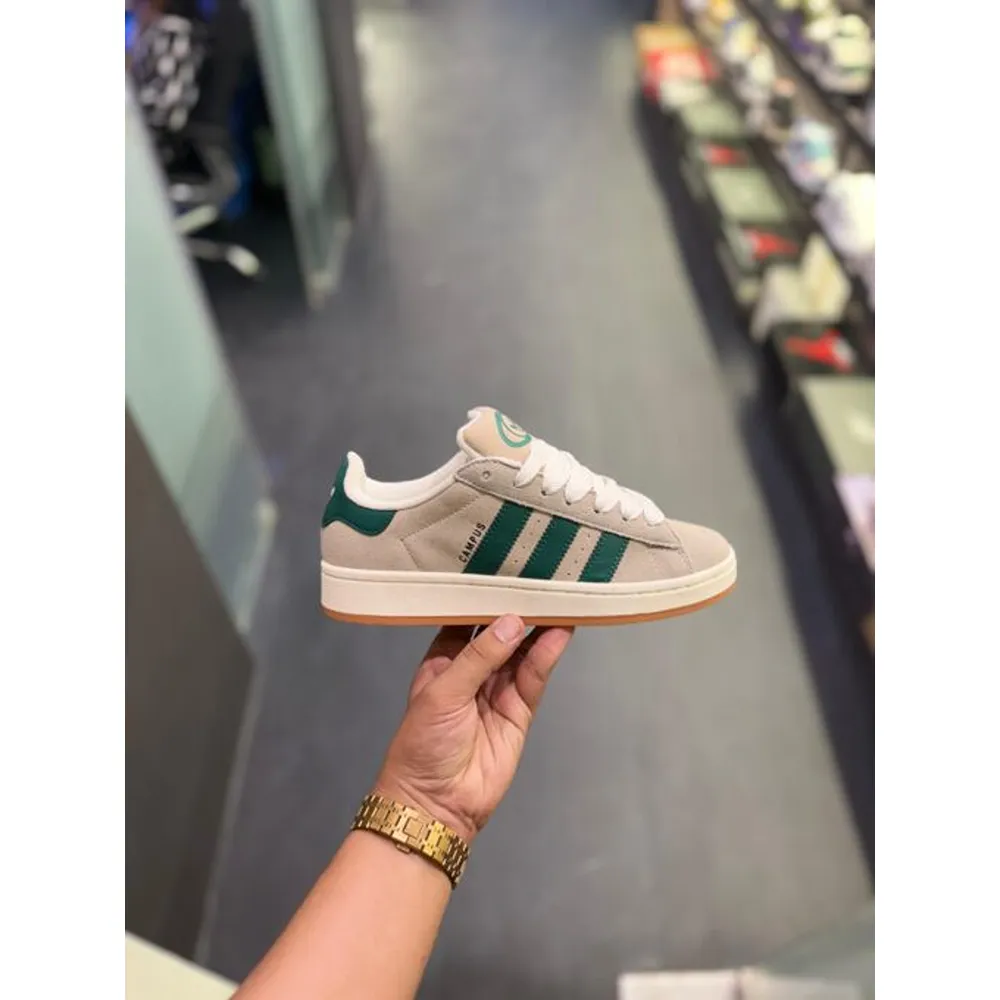 Premium First Copy Adidas Campus Shoes Grey Green (SUP7408) - Image 3