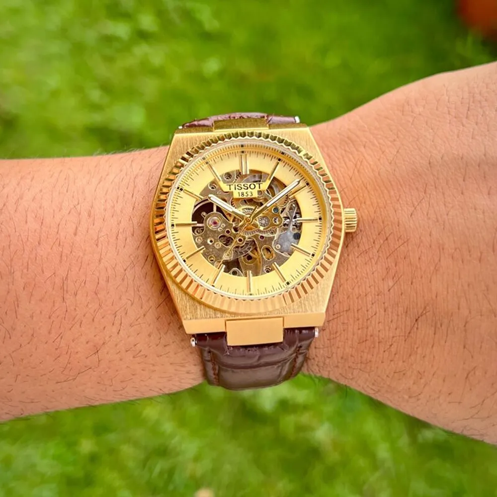 Luxury Bold Design Tissot Golden Mechanical Watch Automatic (SUP7230) - Image 4