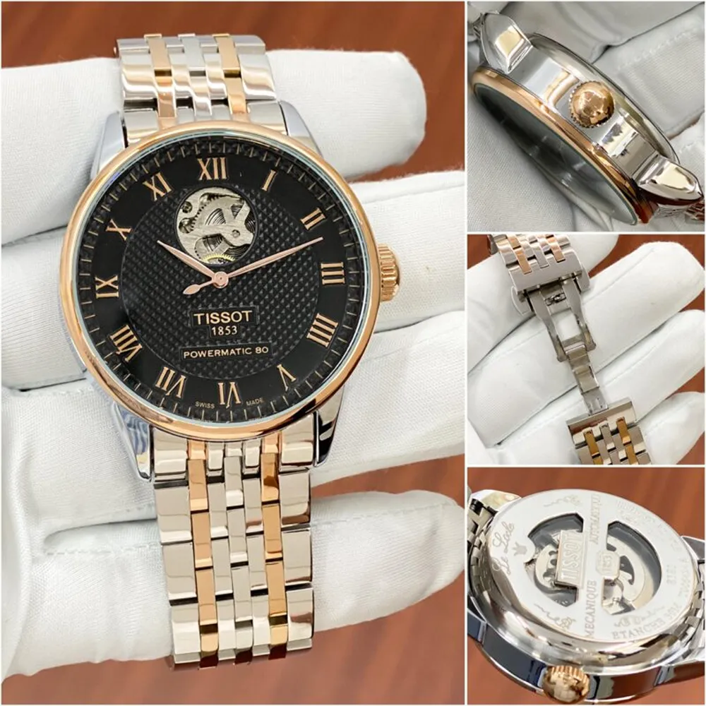 Luxury Bold Design Tissot Le Locle Watch Black Dial (SUP7231) - Image 2