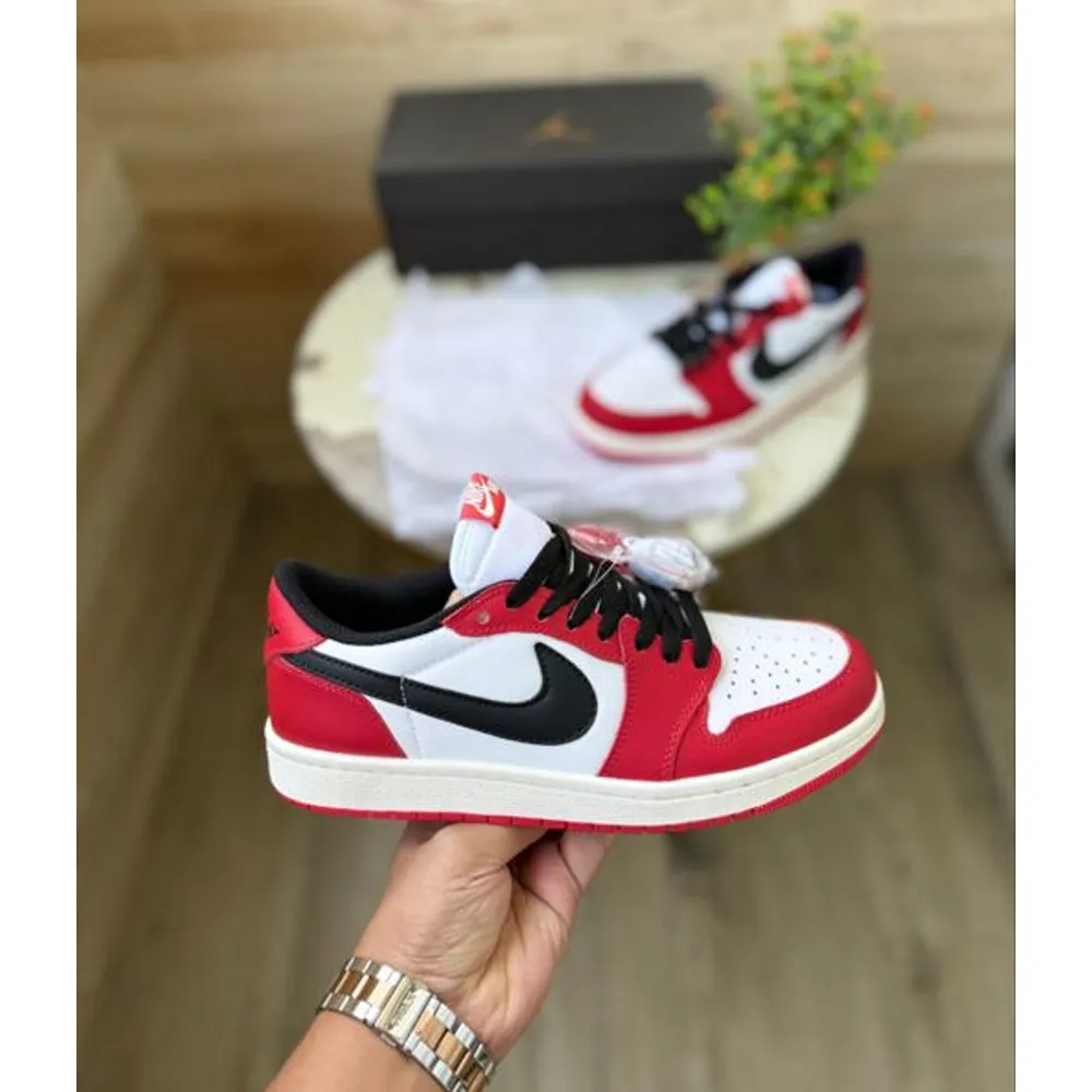 Premium First Copy Nike Air Jordan Retro 1 Low Chicago Red Shoes (SUP7326) - Image 2