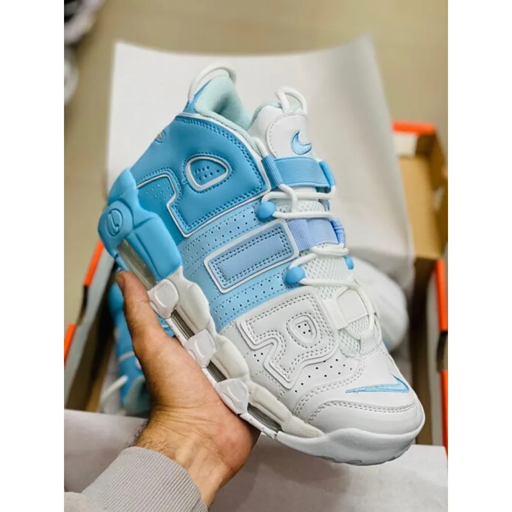 Imported Nike Air Uptempo First Copy Blue-white Shoes (SUP7377) - Image 2