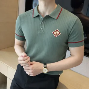 Casablanca Knitted Polo T-Shirt